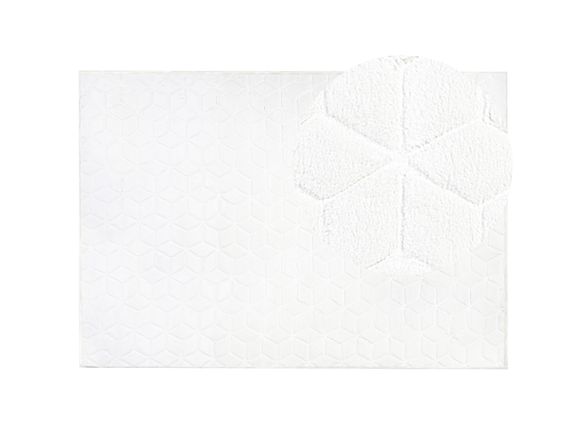 Alfombra BELIANI Thatta de Poliéster Blanco 160x230