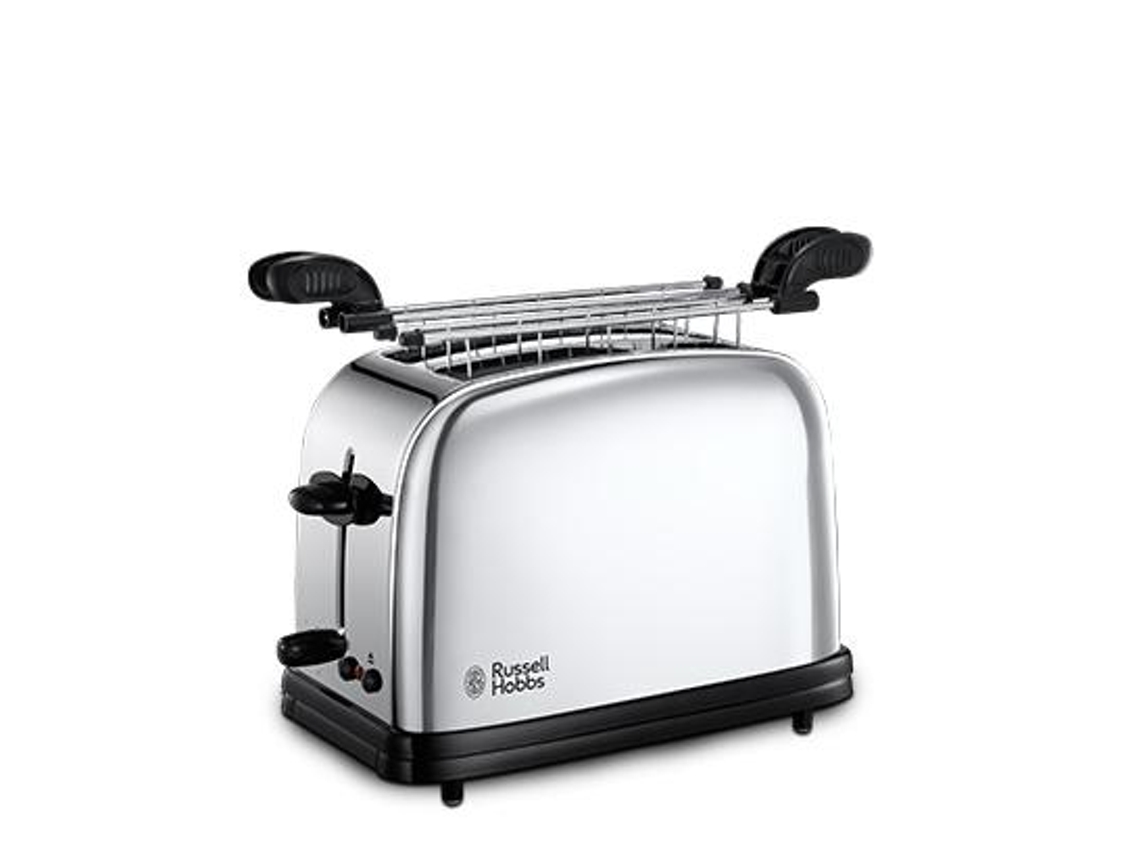 Russell Hobbs 23310-57 Mini Horno 2 Rebanadas Negro Plata