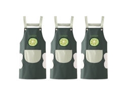 Delantales Pvc Mujer Moda 3 Piezas Impermeable Y Antiaceite Cocinar Cocina Cintura Japonesa Coreana Adulto
