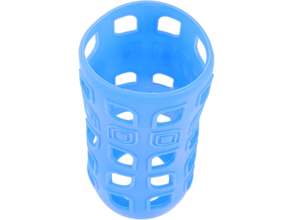Juego de 4 soportes de silicona para botellas, con aislamiento térmico para vasos o botellas y protección anti-quemaduras.