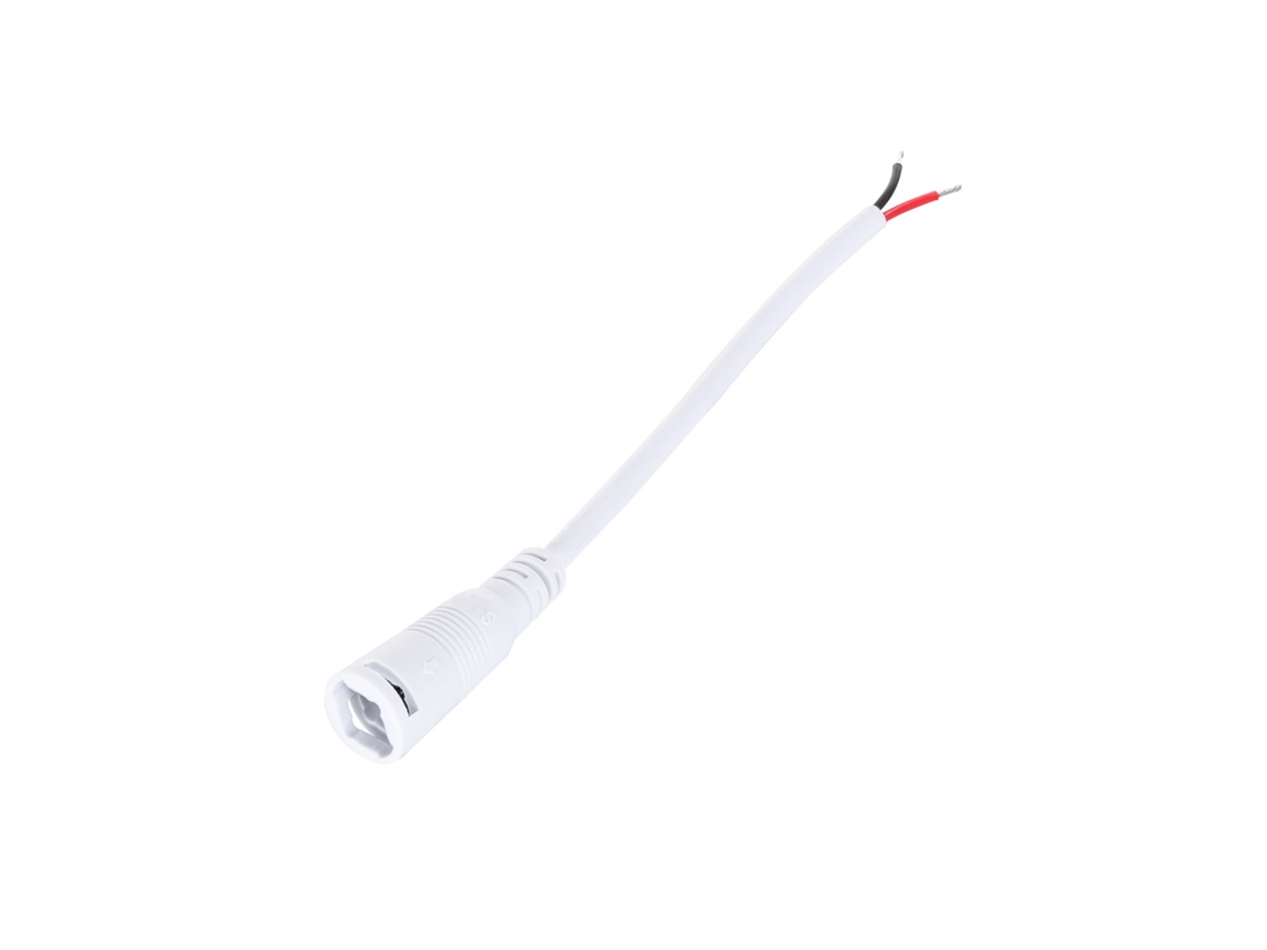 Cable Conexión Jack Hembra Tira LED 12V Blanco