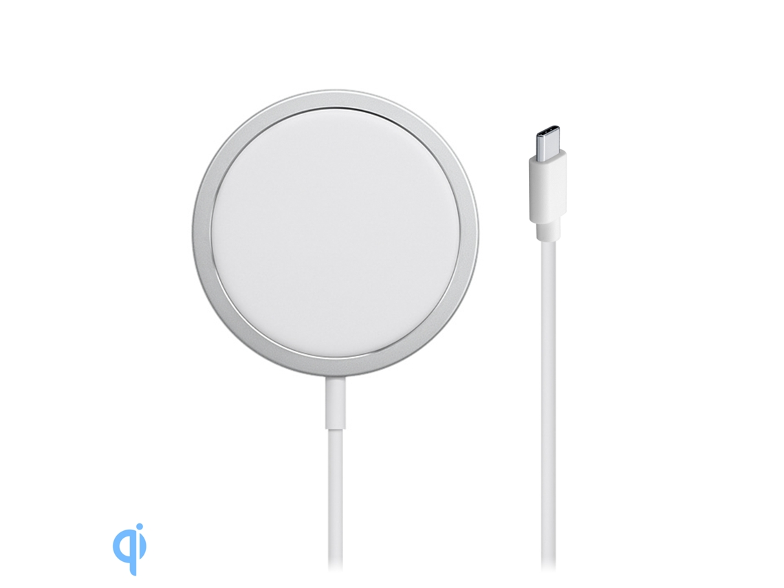 Cargador Magnético Compatible Con Magsafe Para Iphone 12 /13/14. Compatible Con Carga Inalámbrica Qi Convencional.