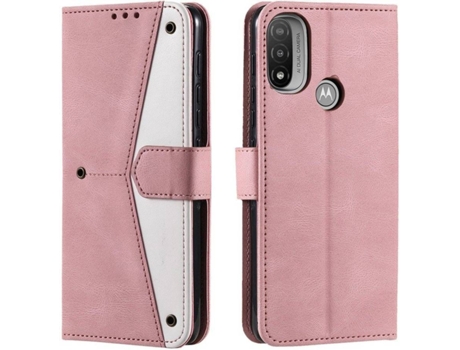 Funda Motorola Moto E20, E30, E40 HFS-HOUSE Cartera Rosa
