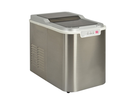Máquina de Hielo KITCHEN CHEF Yt-E-005B1 con Limpieza Automática (140W - 12Kg / 24H - Acero Inoxidable)