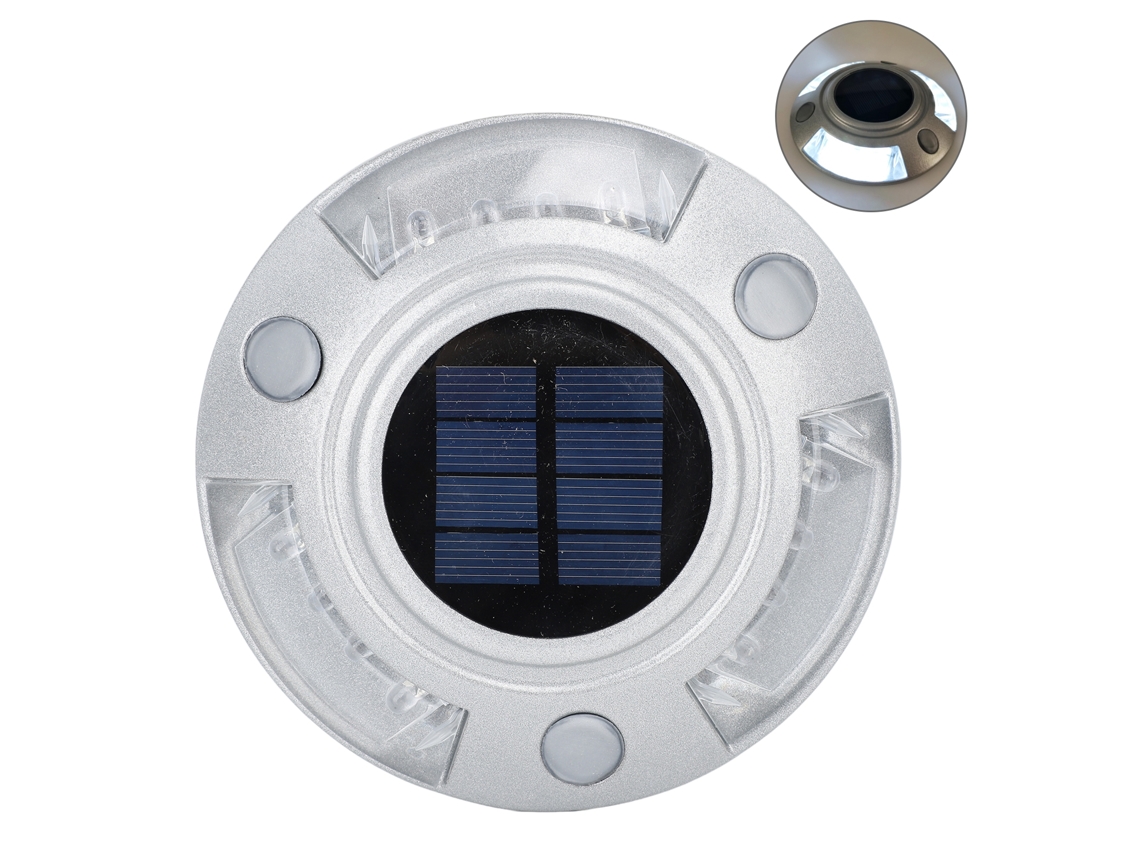 Rebe-luces Solares Para Patios Y Entradas Exteriores 12 Led Ip68 Impermeables Para Jardín Camino Acera