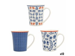 Taza Bidasoa Blue Moon Cerámica Multicolor 330 ml (12 Unidades)