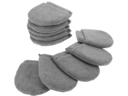 10 Almohadillas De Pulido Ovaladas De 12 X 11,5 Cm Para Detallado Automotriz Y