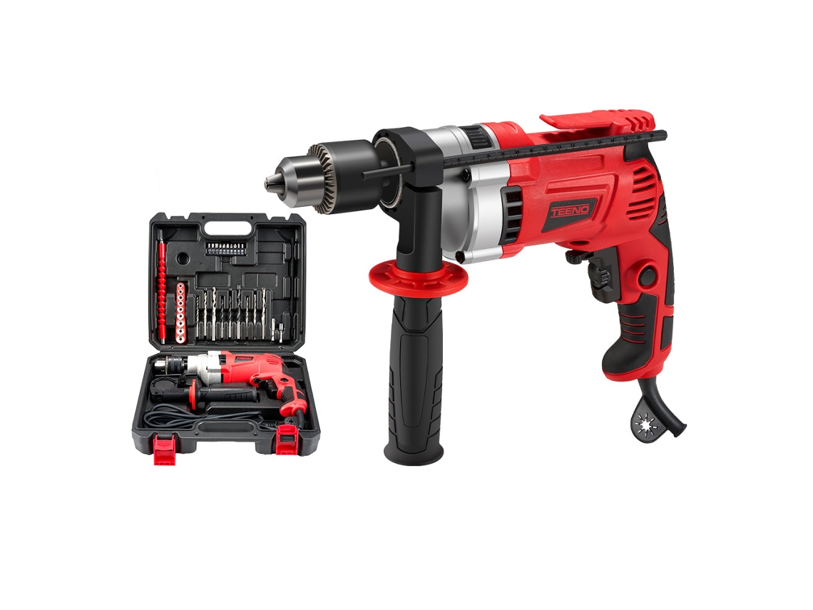 Taladro De Impacto Con Cable De 910 W, Mango Giratorio De 360°, 32/13/13 Mm