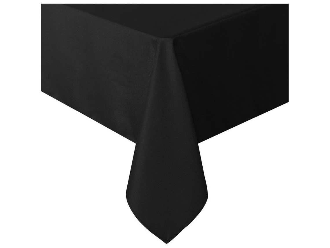 2026-40814-mantel Cuadrado 54x78 Pulgadas Polyéster Resistente A Manchas Arrugas Lavable Para Mesa Comedor Fiesta Camping Negro