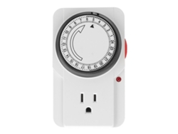 Temporizador Mecánico Enchufable De 24 Horas Con Luz Indicadora Para Dispositivos Eléctricos.