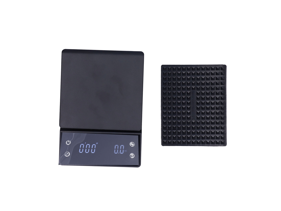 Báscula de cocina digital LED sensible y precisa con temporizador y peso ligero