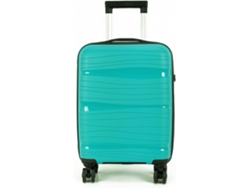 Maleta Para Cabina Equipaje De Mano Viajar En Avión Rigida Viaje 4 Ruedas 360º Giratorias (Verde Agua) COSHANO