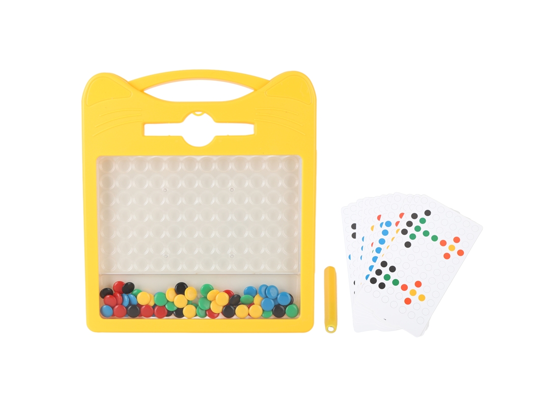 Ats-pizarra Magnética De Dibujo Plástico En Forma De Gatso Juguete Educatsivo De Puntos Magnéticos Para Niños Niñas