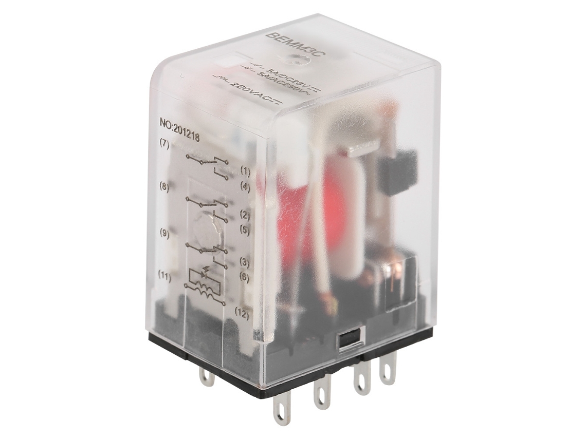 NEVEANCE Relé Electromagnético Miniatura 11 Pines 5A AC220V
