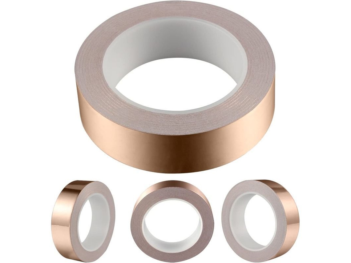 2026altiro-cinta De Lámina De Cobre Con Adhesivo Conductor De 30 Mm X 20 M - Blindaje Emi Para Reparaciones Eléctricas Y Manualidades (0,05 Mm)