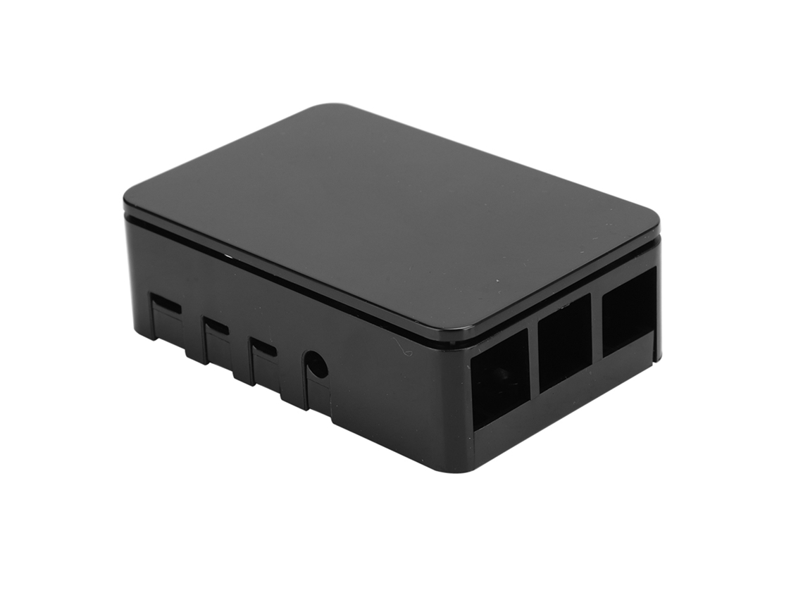 Estuche de ABS con 3 disipadores de calor para Raspberry Pi 4 (negro, blanco, transparente y dorado)