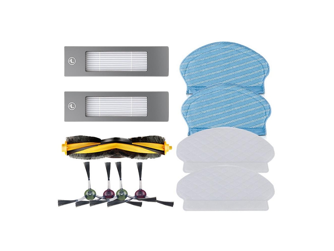 Rolo escova lateral filtros hepa panos de esfregão para ecovacs deebot ozmo 950