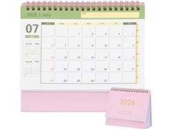 Calendrier Bureau 2026 Rose Petit De 2025-2026 Agenda Mensuel Pour Planification Quotidienne Maison