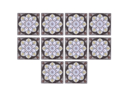 20 Pegatinas Diagonales Autoadhesivas Impermeables Para Azulejos, Para Suelos Y Paredes.