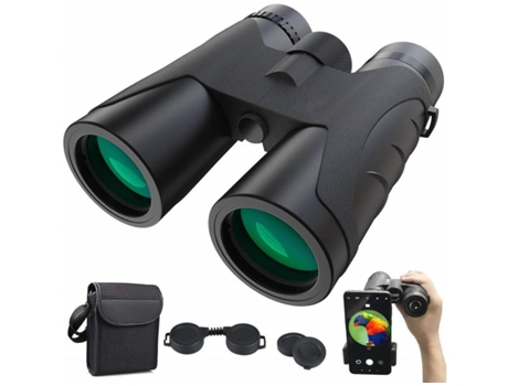 Prismáticos Ultra Claros de Alta Potencia a Prueba de Agua Telescopio Binocular de Ampliación Potente y Visión Nocturna con Poca Luz P-Negro