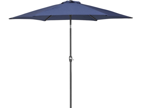 Sombrilla de jardín de poliéster azul marino 270 cm BELIANI Varese