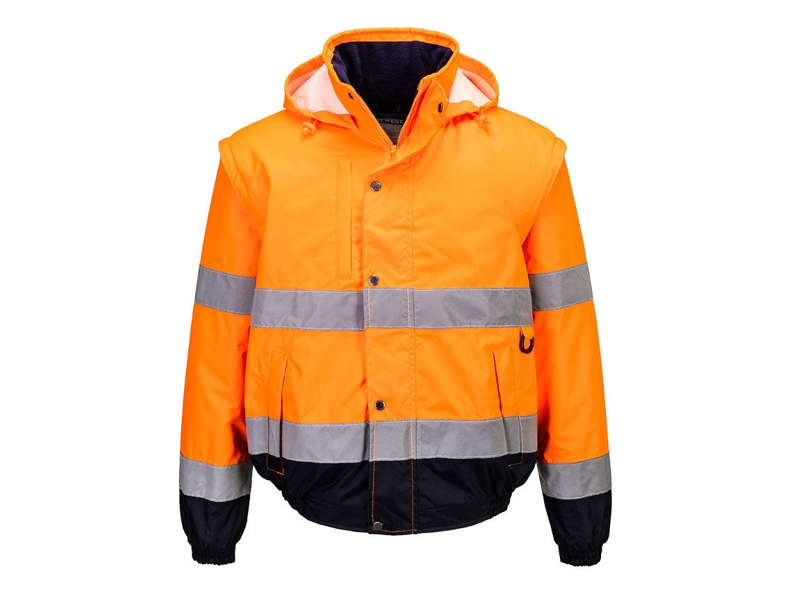 Chaqueta de alta visibilidad 2 en 1 Portwest Contraste/Amarillo/S