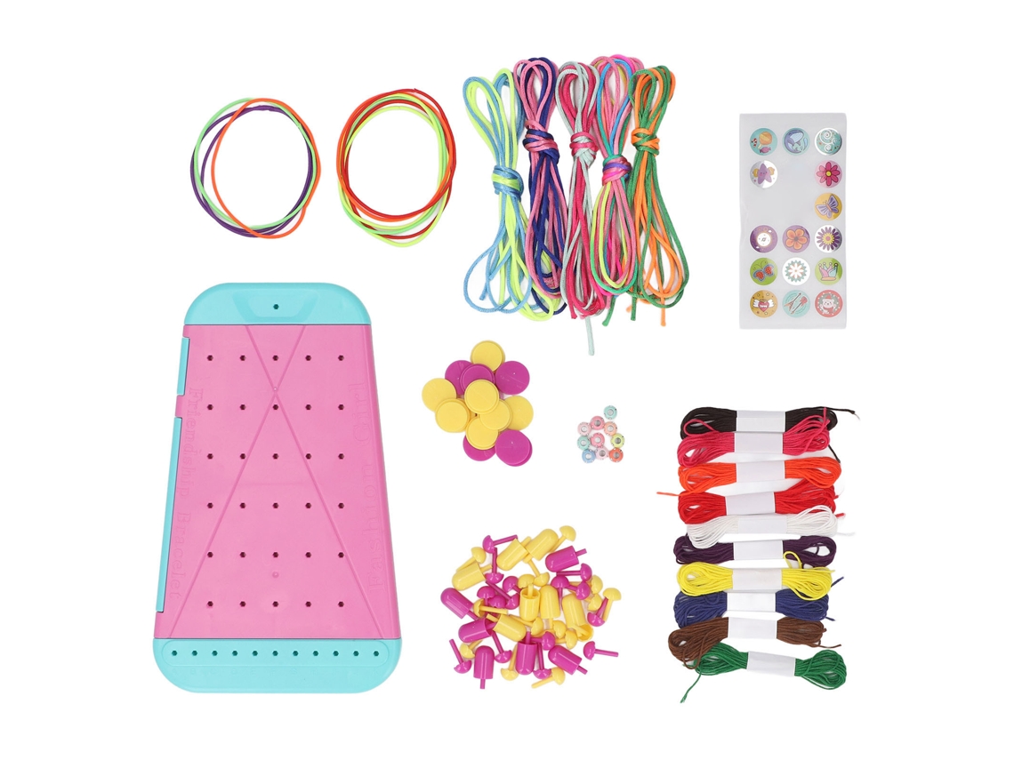 Ats-kit Para Hacer Pulseras De Amistad Con 30 Cuerdas 13 Clavos 30 Clavijas Juguetes Diy Manualidades De Joyería