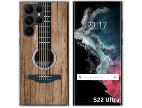 Carcasa Samsung Galaxy S22 Ultra 5G TUMUNDOSMARTPHONE Dibujos Madera 11 Multicolor