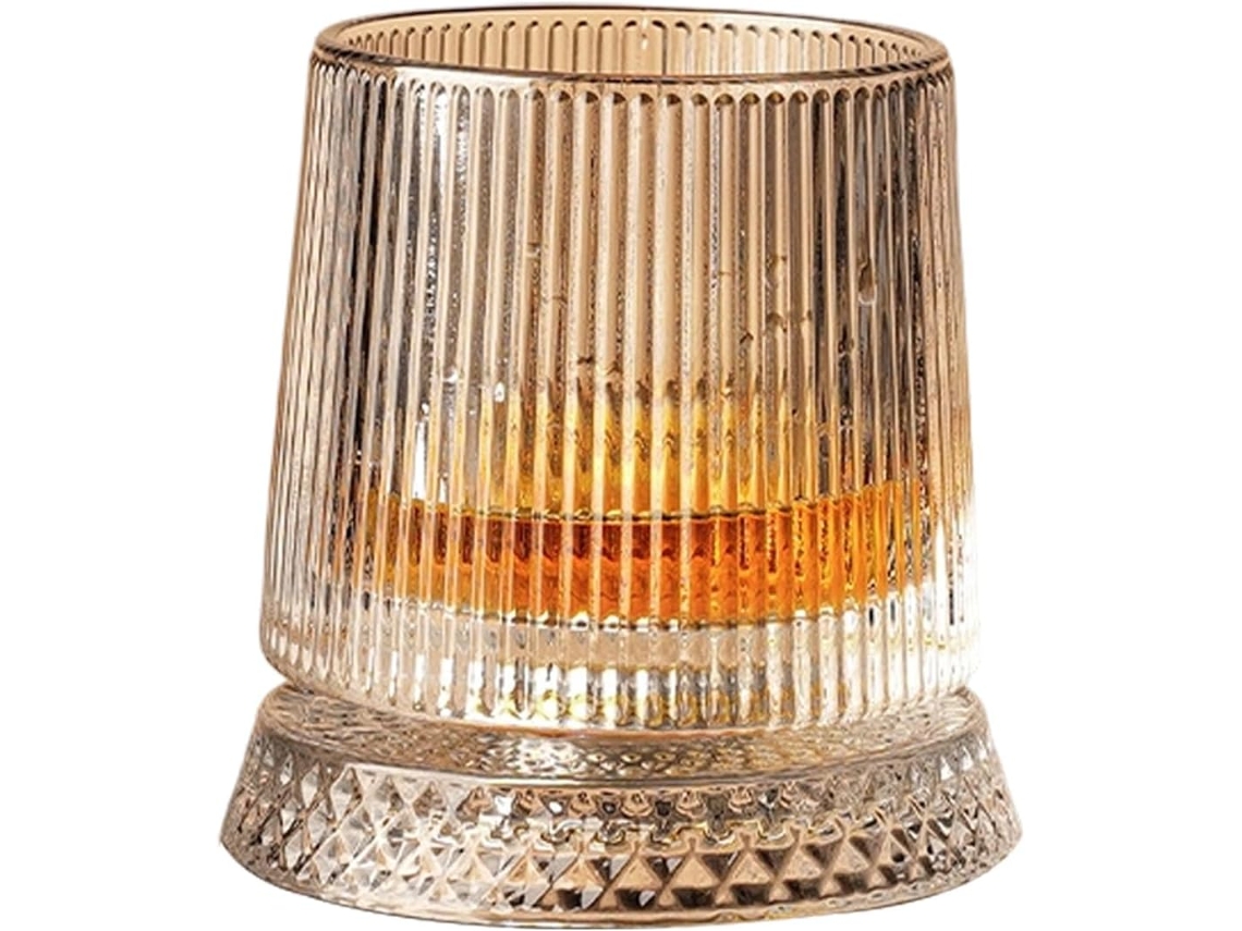 Vaso giratorio para whisky, ideal para uso doméstico, reuniones con amigos, cerveza y otras bebidas. CHABERLU