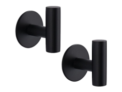 2026-ganchos Adhesivos De Acero Inoxidable Resistentes 15 Lbs Impermeables Para Baño Cocina - Pack De 2