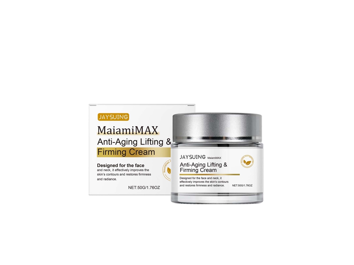 Crema reafirmante antiedad con resultados visibles rápidos.