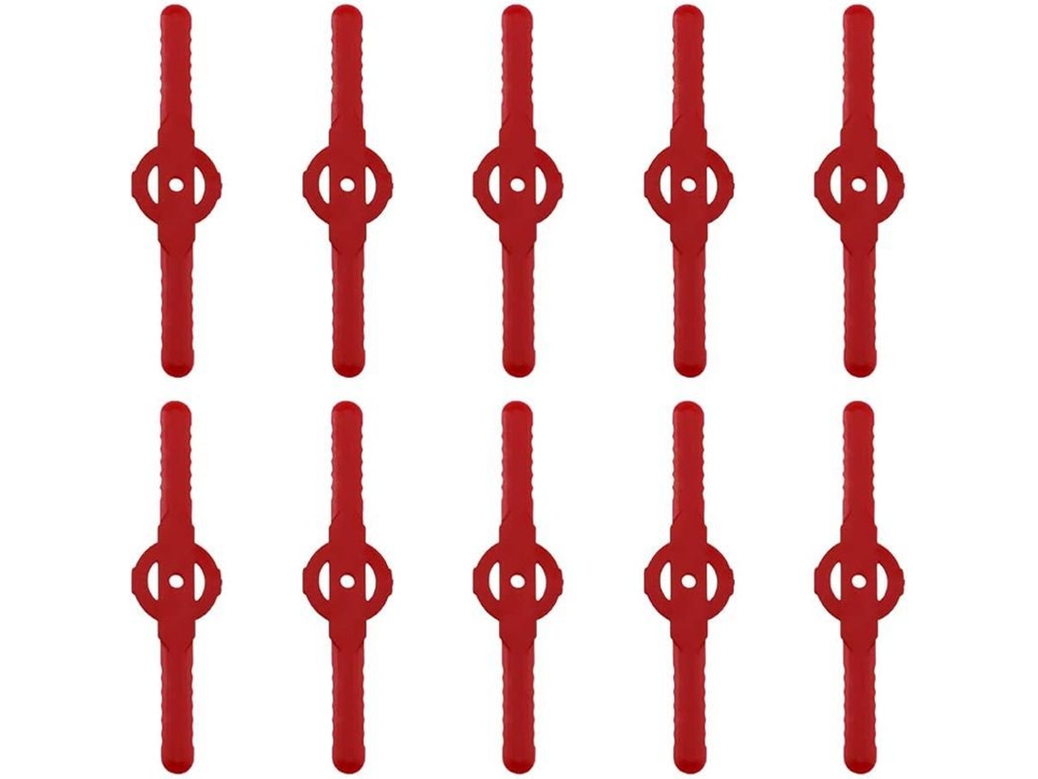 2026-10 Cuchillas De Cortacésped De Plástico, Accesorios De Jardín, Hoyo Pequeño 5mm (rojo)