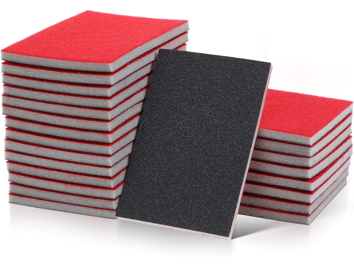 Bloques De Lijado En Seco Y Húmedo De 24 Piezas Para Madera Y Metal, Grano Adaptable, Aptos Para Diversas Superficies.
