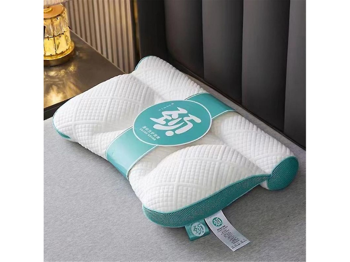 2026-almohada De Pluma De Ganso Ergonómica 2024 Para Apoyo Cervical Y Mejora Del Sueño