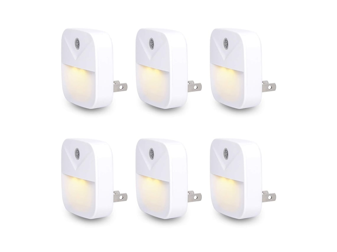 Luz de noche LED blanca cálida, sensor de anochecer a amanecer, para dormitorio, baño, cocina, pasillo, escaleras, eficiencia energética Vledary