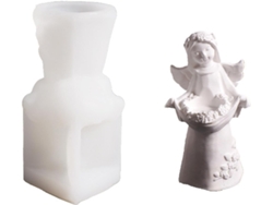 Preciosa Figurita Angelical Con Forma De Ángel, Accesorio De Moda De Silicona Resistente, Portátil, Para