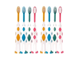 8 Cepillos De Dientes Infantiles Extra Suaves Con Un Bonito Diseño De Ciervo Para Niños De 2 A 8 Años (rosa, Naranja, Azul, Verde)