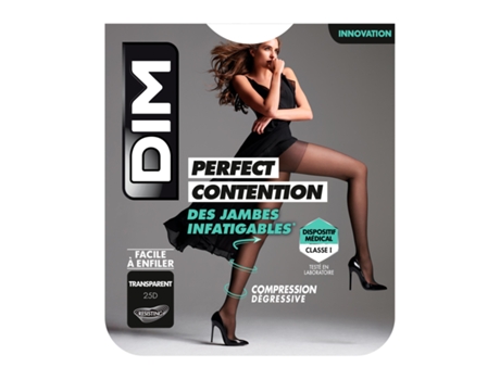 Collants de Compressão Transparente Perfect Contention para Pernas Cansadas