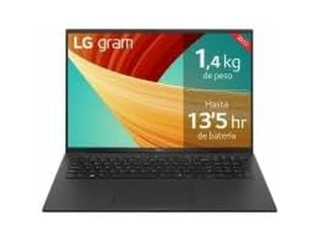 Laptop LG 17Z90R-E.AD78B (Negro - 1 TB SSD - 17" - Qwerty Español - NVIDIA GeForce RTX 3050 - 32 GB RAM)