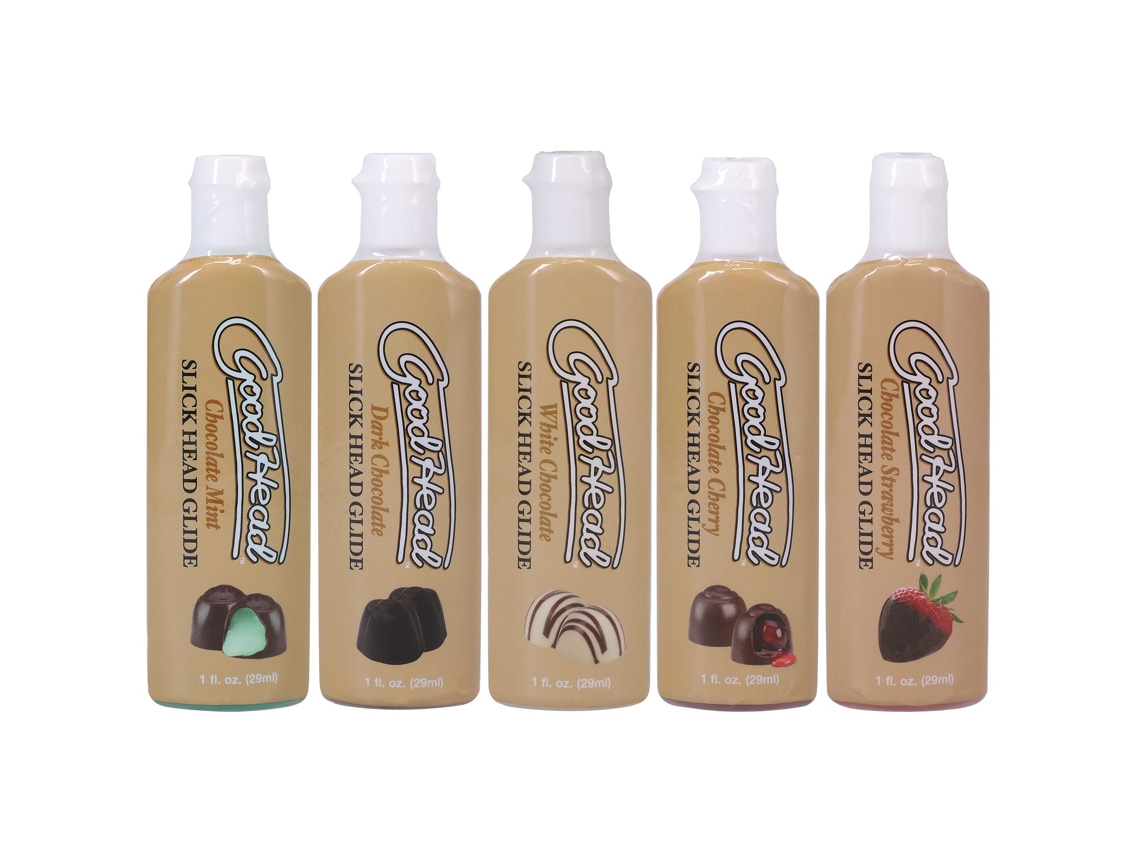 Doc Johnson - Goodhead Slick Head Glide Chocolate - Pack De 5 30 Ml
