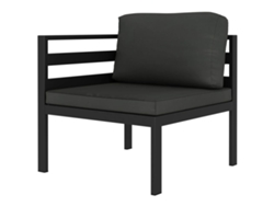 Maison Exclusive - Set Muebles De Jardín 8 Pzas Y Cojines Aluminio Gris Antracita