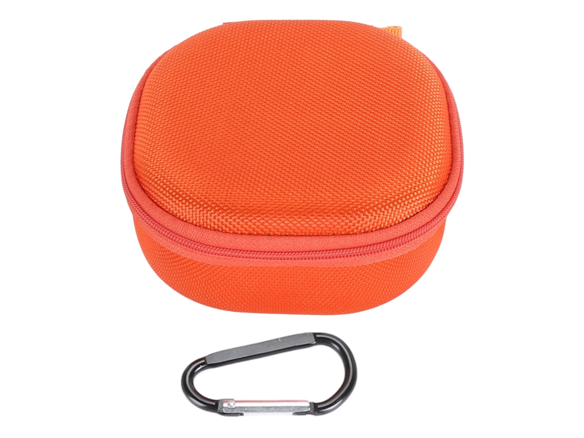 Caixa De Viagem Rígida Para Alto-falante Bluetooth Sem Fio Leve Resistente À Água E Impactos Laranja
