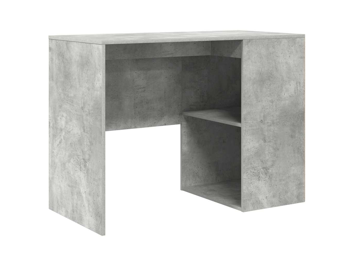 Escritorio gris | Escritorio de escritura de 102 x 50 x 75 cm, madera tratada.
