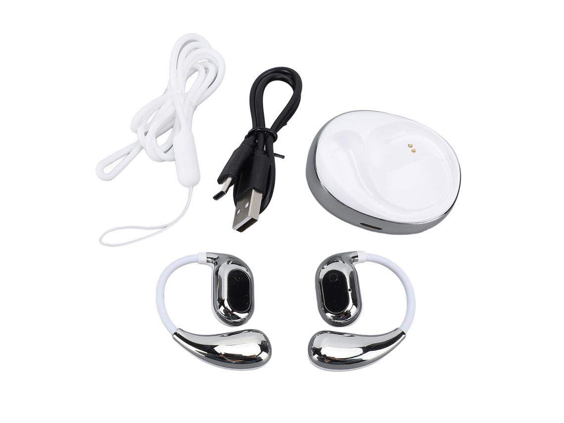 Auriculares De Traducción Bluetooth 80 Idiomas 5 Horas De Funcionamiento Auriculares Translators Ai Plata