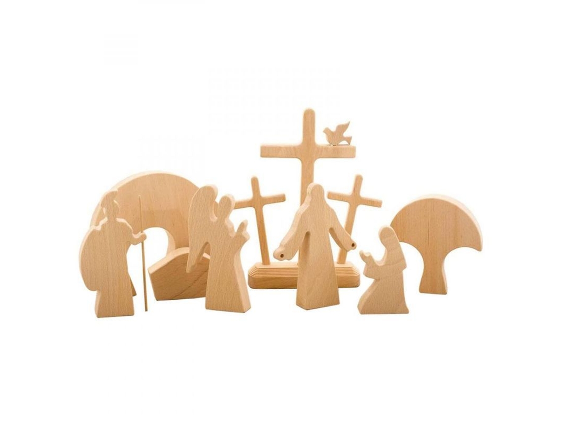 2026-decoración De Madera Para Pascua, Escena De Resurrección, Figura Cristiana De Primavera, Regalo Artesanal 2022