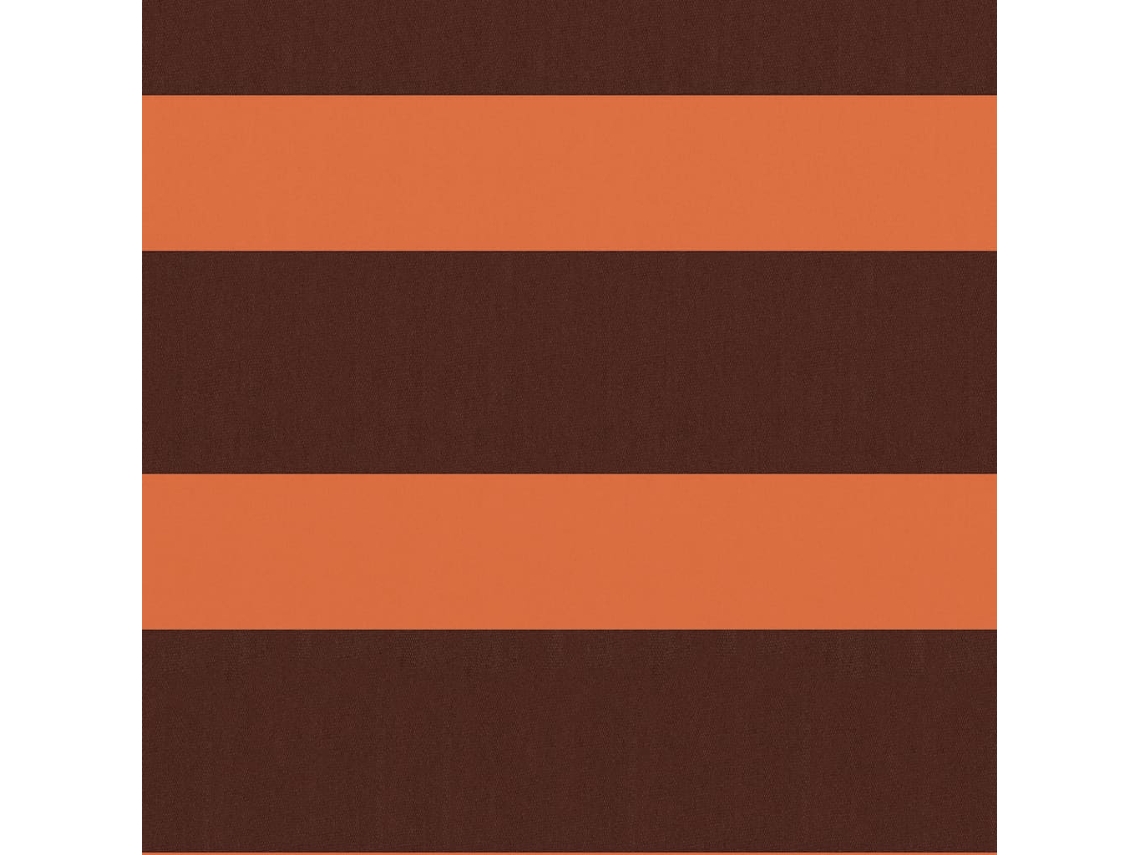Mampara de balcón Maison Exclusive en tejido Oxford naranja y marrón (75 x 600 cm)