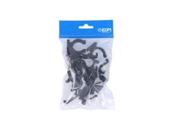 Pack 10 Abrazaderas Edm M-25 Nylon Negra Para Ferroplast