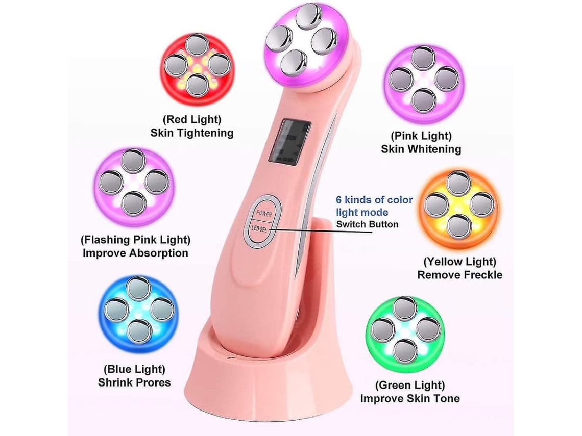 Emscor de Rosa Dispositivo de belleza AUJEZON ultrasónico 5 en 1 Máquina facial de alta frecuencia