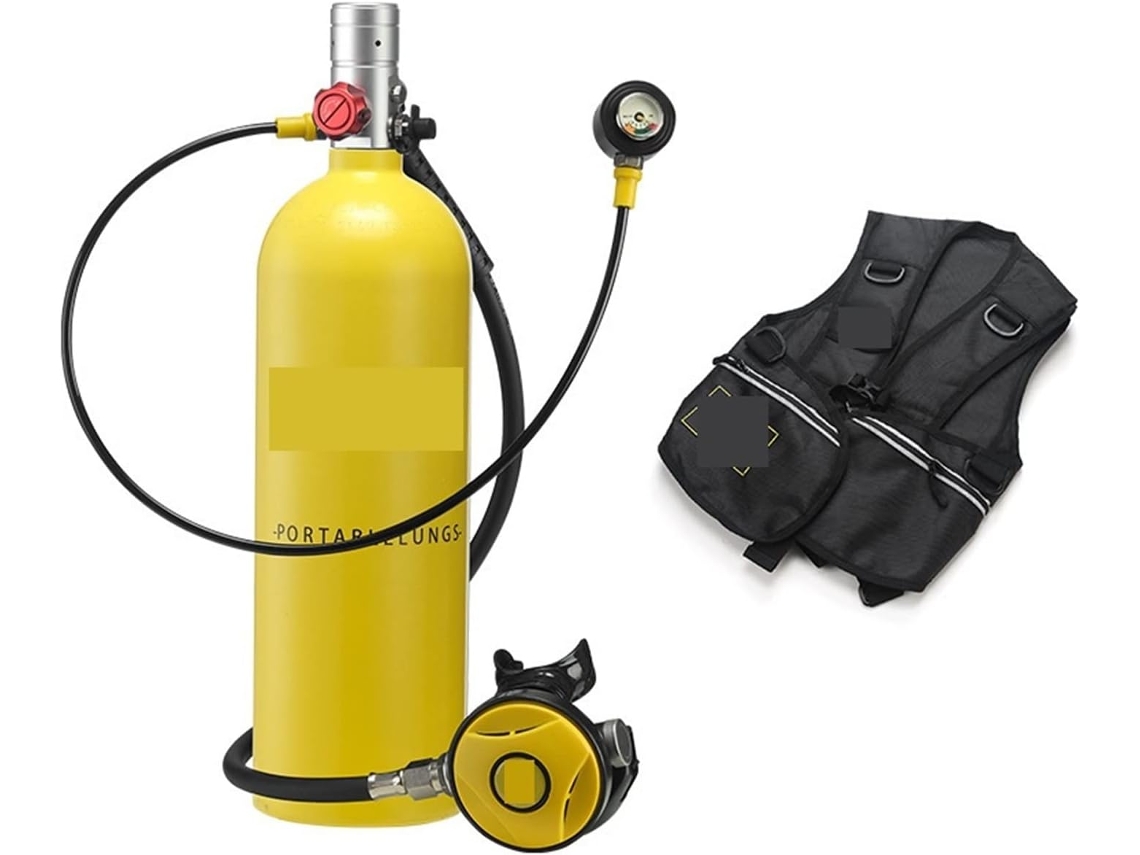 Mini Botella De Rebreather Para Buceo De 2 Litros, Equipo Portátil (color: