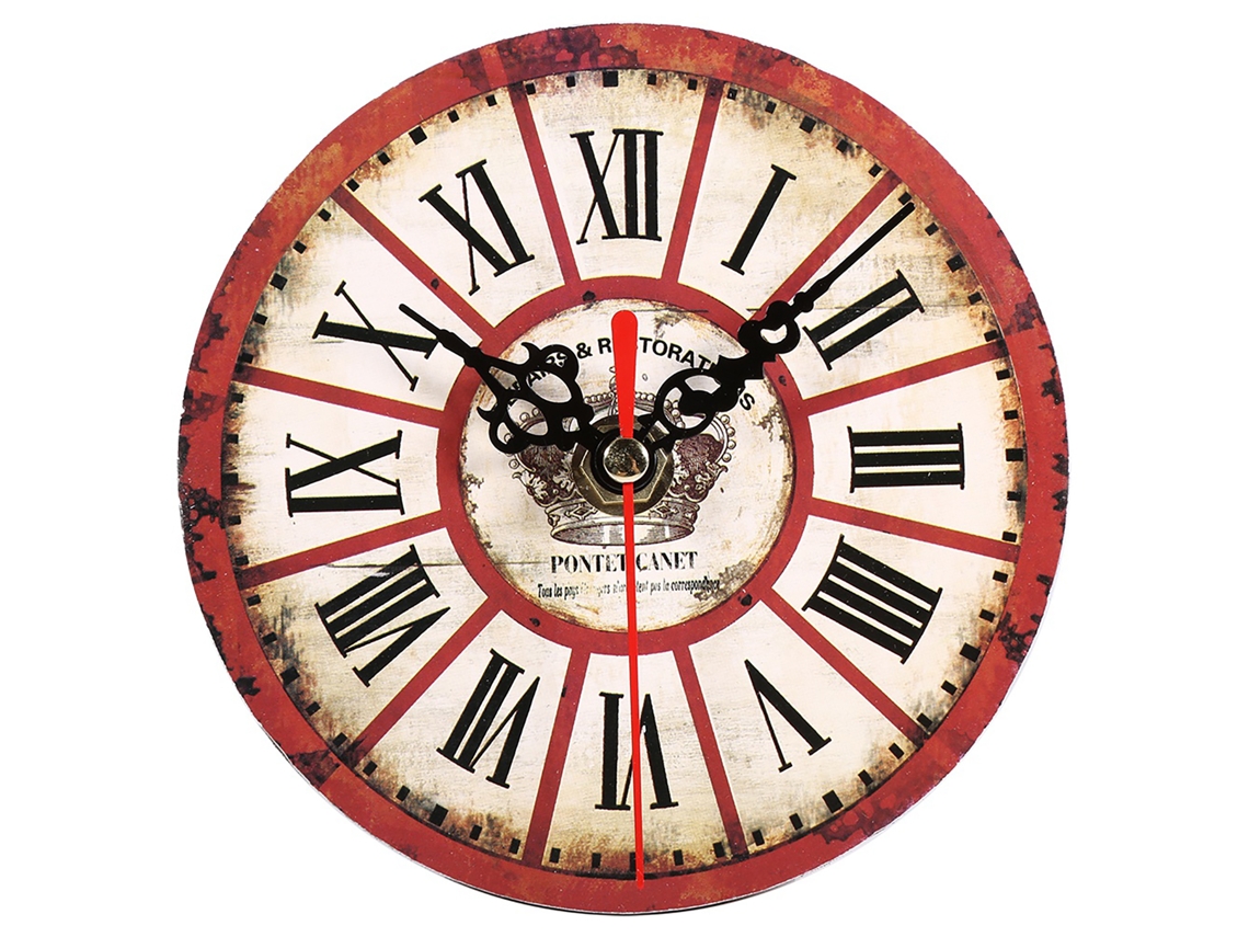 2026-reloj De Pared De Mdf Redondo Estilo Europeo Antiguo Artístico Decorativo Para Hogar Y Oficina 7